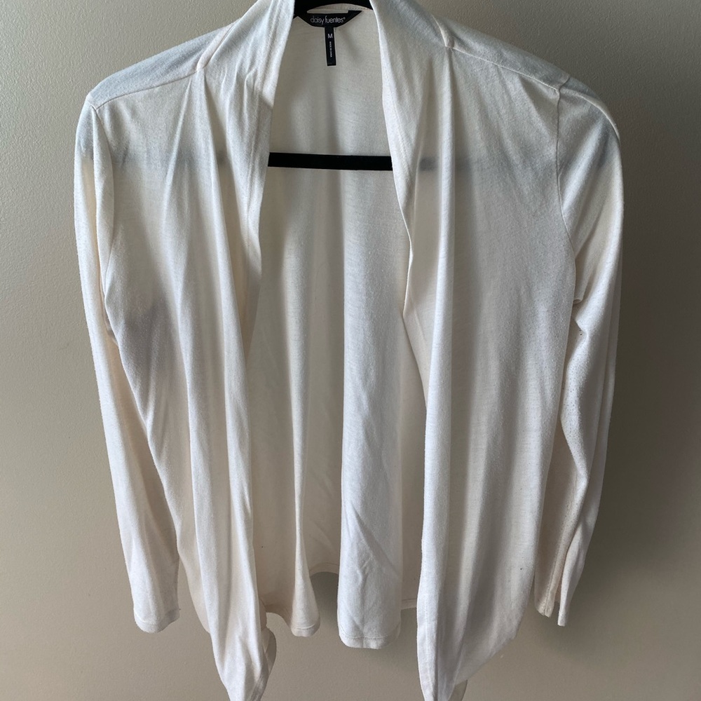 Cream cardigan sweater